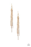 Center Stage Status - Gold Earrings - Paparazzi Accessories
