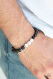 Karma - White Bracelet - Paparazzi Accessories