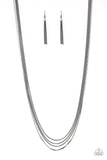 SLEEK and Destroy - Black Necklace - Paparazzi Accessories