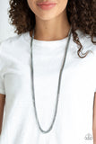SLEEK and Destroy - Black Necklace - Paparazzi Accessories