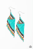 Bodaciously Bohemian - Blue Earrings - Paparazzi Accessories