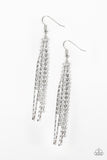Red Carpet Bombshell - White Earrings - Paparazzi Accessories