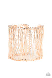 Work For WIRE - Rose Gold Bracelet - Paparazzi Accessories