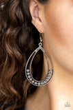 Glitz Fit - Silver Earrings - Paparazzi Accessories