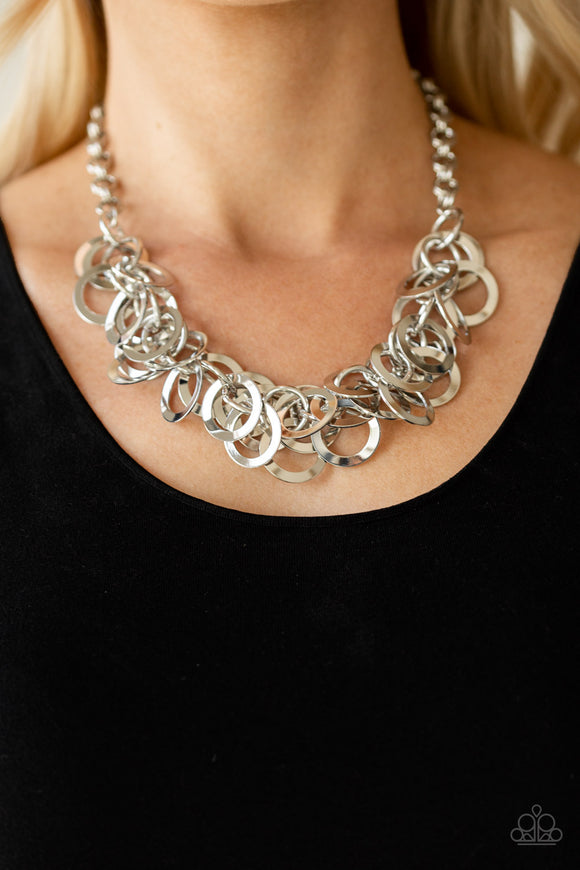 Ringing In The Bling - Silver Necklace - Paparazzi Accessories