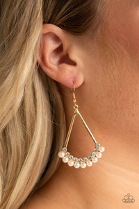 Top to Bottom - Gold Earrings - Paparazzi Accessories