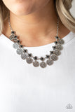 Mandala Movement - Black Necklace - Paparazzi Accessories