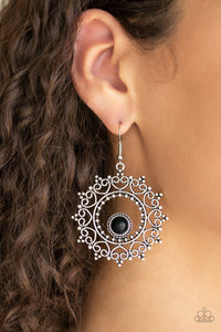 Wreathed In Whimsicality - Black Earrings - Paparazzi Accessories