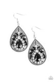 Candlelight Sparkle - Black Earrings - Paparazzi Accessories