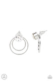 Word Gets Around - White Earrings - Paparazzi Accessories