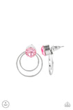 Word Gets Around - Pink Earrings - Paparazzi Accessories