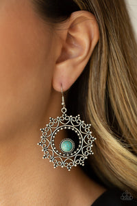 Wreathed in Whimsicality - Blue Earrings - Paparazzi Accessories