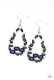To BEDAZZLE, Or Not To BEDAZZLE - Blue Earrings - Paparazzi Accessories