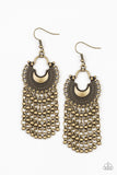 Catching Dreams - Brass Earrings - Paparazzi Accessories
