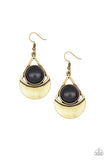 Sonoran Sailing - Brass Earrings - Paparazzi Accessories