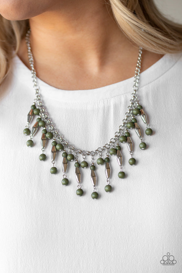 Earth Conscious - Green Necklace - Paparazzi Accessories
