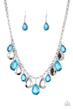 CLIQUE-bait - Blue Necklace - Paparazzi Accessories