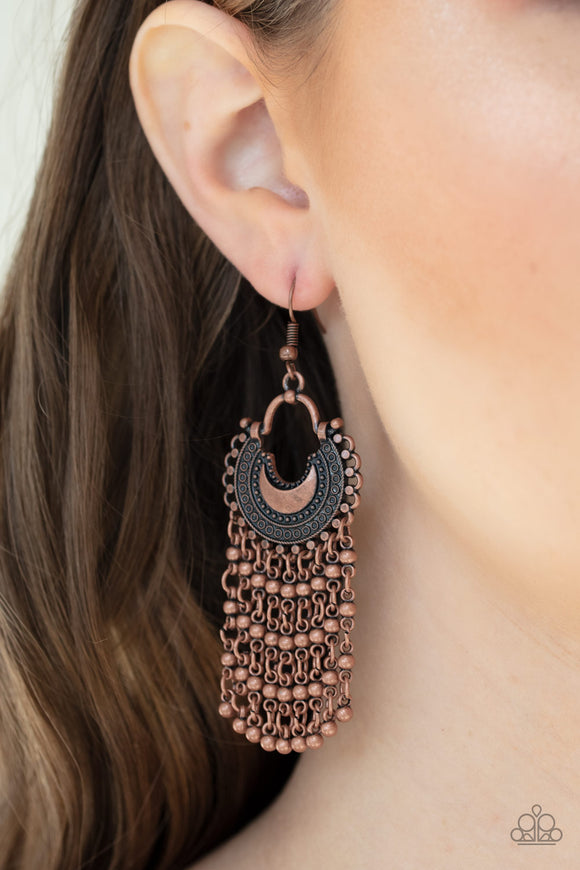 Catching Dreams - Copper Earrings - Paparazzi Accessories