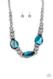 Colorfully Confident - Blue Necklace - Paparazzi Accessories