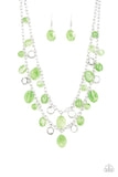 Rainbow Shine - Green Necklace - Paparazzi Accessories