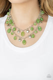 Rainbow Shine - Green Necklace - Paparazzi Accessories