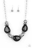 Vivid Vibes - Black Necklace - Paparazzi Accessories