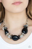 Vivid Vibes - Black Necklace - Paparazzi Accessories