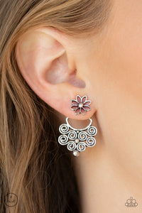 Garden Spindrift - Silver Earrings - Paparazzi Accessories