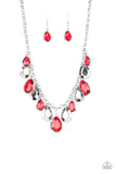 CLIQUE-bait - Red Necklace - Paparazzi Accessories