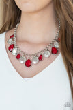 CLIQUE-bait - Red Necklace - Paparazzi Accessories