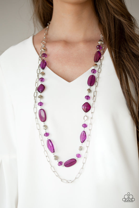Colorful Couture - Purple Necklace - Paparazzi Accessories