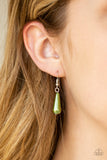 Fleur de Fringe - Green Necklace - Paparazzi Accessories