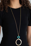 Optical Illusion - Gold Necklace - Paparazzi Accessories