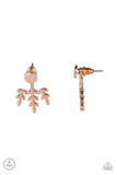 Autumn Shimmer - Rose Gold Earrings - Paparazzi Accessories 