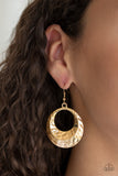 Savory Shimmer - Gold Earrings - Paparazzi Accessories