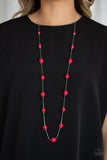 5th Avenue Frenzy - Red necklace - Paparazzi Accessories