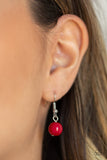 5th Avenue Frenzy - Red necklace - Paparazzi Accessories