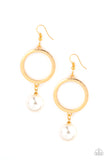 SoHo Solo - Gold Earrings - Paparazzi Accessories
