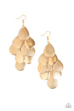 Chime Time - Gold Earrings - Paparazzi Accessories