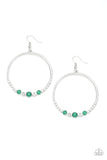 Dancing Radiance - Green Earrings - Paparazzi Accessories