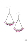 Top to Bottom - Purple Earrings - Paparazzi Accessories