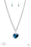 Flirtatiously Flashy - Blue Necklace - Paparazzi Accessories