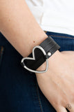 One Love, One Heart - Black Bracelet Wrap - Paparazzi Accessories