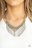 Divinely Diva - Green Necklace - Paparazzi Accessories