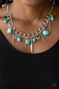 Southern Sweetheart - Blue Necklace - Paparazzi Accessories