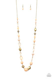 Secret Treasure  - Brown Necklace - Paparazzi Accessories