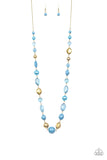 Secret Treasure - Blue Necklace - Paparazzi Accessories