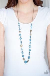 Secret Treasure - Blue Necklace - Paparazzi Accessories