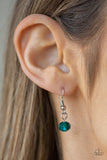 Downstage Dazzle - Blue Earrings - Paparazzi Jewelry