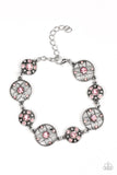 Flowery Fashion - Pink Bracelet - Paparazzi Accessories
